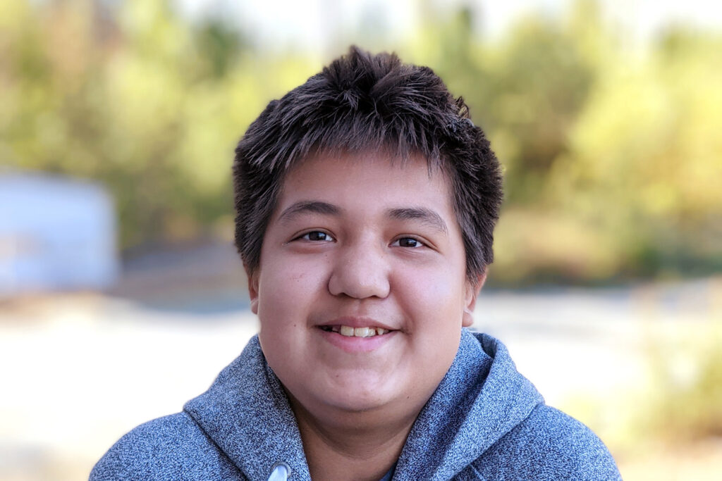 smiling teen