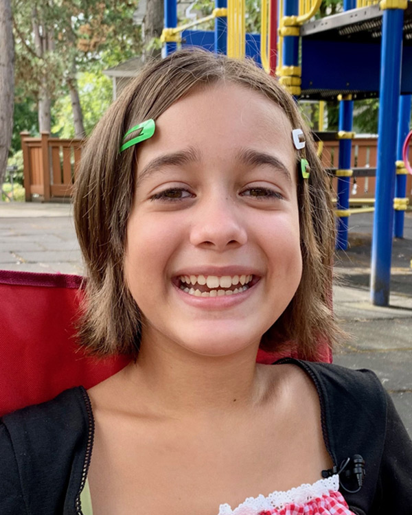smiling child at playground